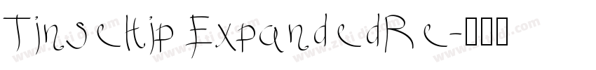 Tinseltip ExpandedRe字体转换